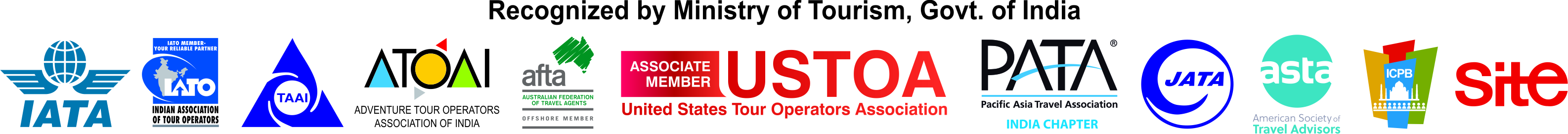 Luxury Tours to India, Membership IATA -JATA IATO-PATA-ASTA